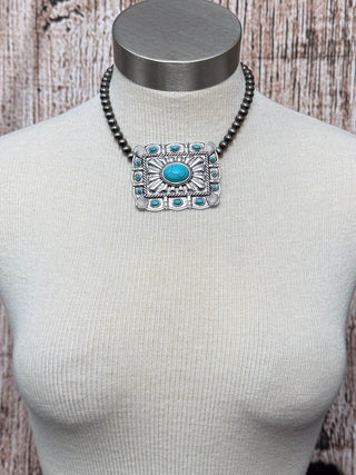 Mercy Western Concho Pendant Fashion Choker Set – Jewelry from Bronco Western Supply Co.