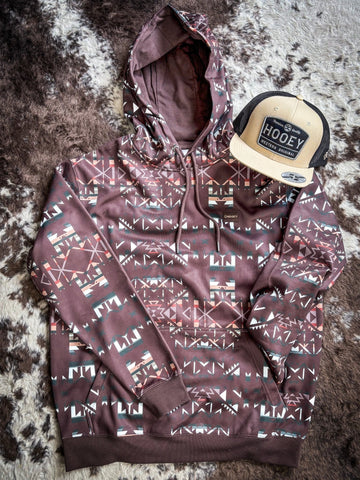 Mesa Hooey Men's Hoodie - Brown/Multi - Apparel - Hooey - Bronco Western Supply Co.