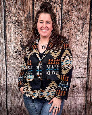 Mesa Mirage Southwestern Print Blazer – Apparel from Bronco Western Supply Co.