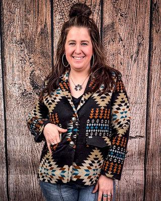 Mesa Mirage Southwestern Print Blazer – Apparel from Bronco Western Supply Co.