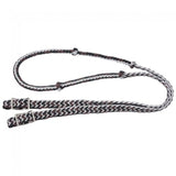 Metallic Cord Knotted Barrel Reins - Reins - Tough 1 - Bronco Western Supply Co.