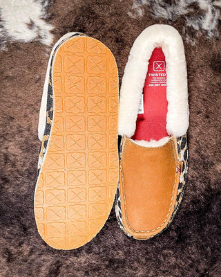 Mia Twisted X Slip - On Loafer - Tan & Cheetah – Women's Shoes from Bronco Western Supply Co.