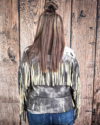 Midnight Rider Black Vintage Leather Fringe Jacket – Apparel from Bronco Western Supply Co.