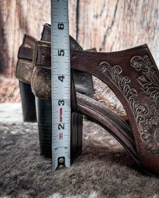 Mika Closed Back Mule Heel in Brown by Roper – Women's Shoes from Bronco Western Supply Co.