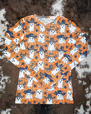Moon Child Cowboy Ghost Mesh Top by Blakeley – Apparel from Bronco Western Supply Co.