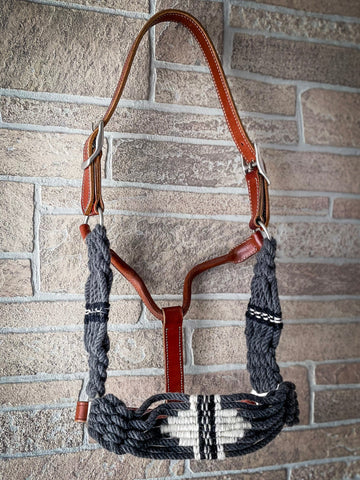 Moral Wool String Leather Halter - Halters & Leads - Tough 1 - Bronco Western Supply Co.