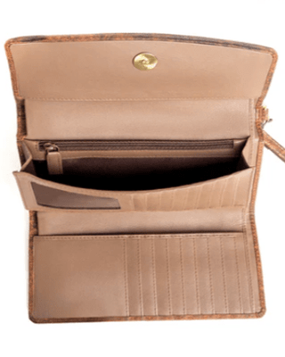 Myra Bag - Angelstone Wallet in Brown and White – Purses & Wallets from Bronco Western Supply Co.