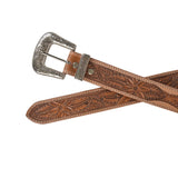 Myra Bag - Birch Hand - Tooled Leather Belt - Apparel - Myra Bag - Bronco Western Supply Co.