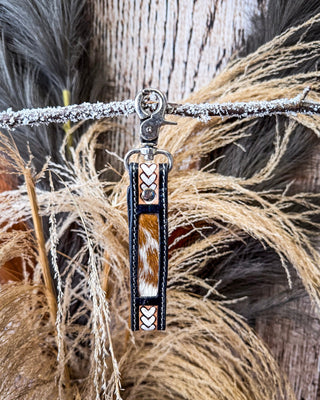 Myra Bag - Braided Buckle Hair On Key Fob in Dusty Bronze – Accessories from Bronco Western Supply Co.