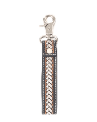 Myra Bag - Braided Buckle Hair On Key Fob in Dusty Bronze – Accessories from Bronco Western Supply Co.