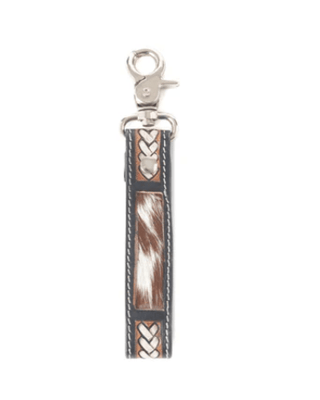 Myra Bag - Braided Buckle Hair On Key Fob in Dusty Bronze – Accessories from Bronco Western Supply Co.