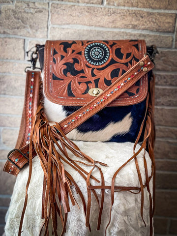 Myra Bag - Brown Boughs Hand - Tooled Bag - Purses & Wallets - Myra Bag - Bronco Western Supply Co.