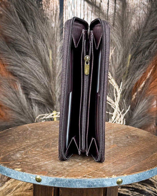 Myra Bag - Brown Buds Wallet – Purses & Wallets from Bronco Western Supply Co.