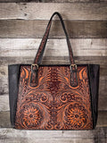 Myra Bag - Canyon Meadows Hand - tooled Bag - Purses & Wallets - Myra Bag - Bronco Western Supply Co.