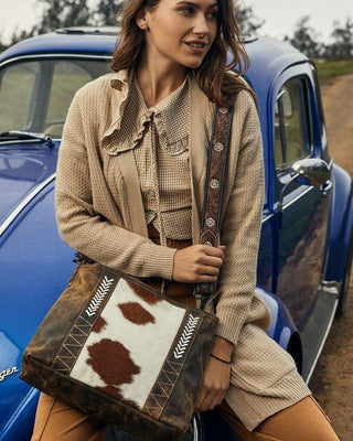 Myra Bag - Cornell Rose Hair On Leather Bag – Purses & Wallets from Bronco Western Supply Co.