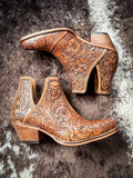 Myra Bag - Dakota Charm Booties in Caramel - Women's Shoes - Myra Bag - Bronco Western Supply Co.