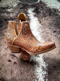 Myra Bag - Dakota Charm Booties in Caramel - Women's Shoes - Myra Bag - Bronco Western Supply Co.