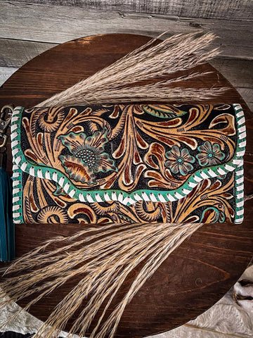 Myra Bag - Dolly Trail Hand - Tooled Wallet - Purses & Wallets - Myra Bag - Bronco Western Supply Co.