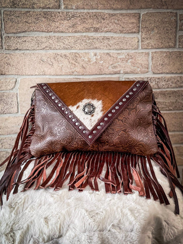 Myra Bag - Dusky Tones Leather & Hair On Bag - Purses & Wallets - Myra Bag - Bronco Western Supply Co.