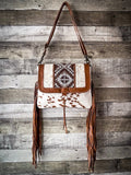 Myra Bag - Elisa Fringe Leather & Hairon Bag - Purses & Wallets - Myra Bag - Bronco Western Supply Co.