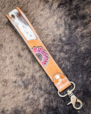 Myra Bag - Far & Wide Hand - Tooled Key Fob – Accessories from Bronco Western Supply Co.