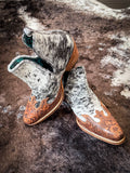 Myra Bag - Frisco Blossom Hand - Tooled Booties - Women's Shoes - Myra Bag - Bronco Western Supply Co.