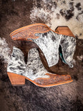 Myra Bag - Frisco Blossom Hand - Tooled Booties - Women's Shoes - Myra Bag - Bronco Western Supply Co.