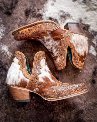 Myra Bag - Frisco Falls Hand - Tooled Booties – Women's Shoes from Bronco Western Supply Co.
