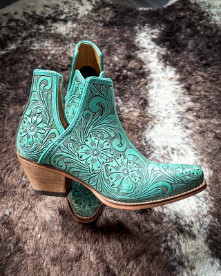 Myra Bag - High Mesa Booties in Turquoise – Women's Shoes from Bronco Western Supply Co.