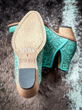 Myra Bag - High Mesa Booties in Turquoise - Women's Shoes - Myra Bag - Bronco Western Supply Co.