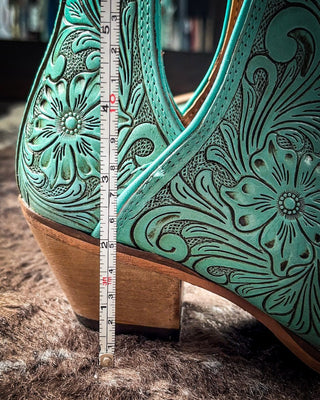 Myra Bag - High Mesa Booties in Turquoise – Women's Shoes from Bronco Western Supply Co.