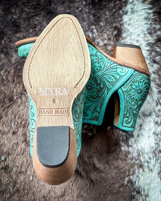 Myra Bag - High Mesa Booties in Turquoise – Women's Shoes from Bronco Western Supply Co.