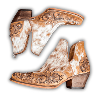 Myra Bag - Horse Jane Hand - Tooled & Hair On Bootie – Women's Shoes from Bronco Western Supply Co.