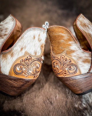 Myra Bag - Horse Jane Hand - Tooled & Hair On Bootie – Women's Shoes from Bronco Western Supply Co.