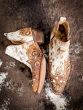 Myra Bag - Horse Jane Hand - Tooled & Hair On Bootie - Women's Shoes - Myra Bag - Bronco Western Supply Co.