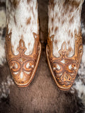 Myra Bag - Horse Jane Hand - Tooled & Hair On Bootie - Women's Shoes - Myra Bag - Bronco Western Supply Co.