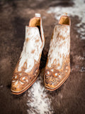 Myra Bag - Horse Jane Hand - Tooled & Hair On Bootie - Women's Shoes - Myra Bag - Bronco Western Supply Co.