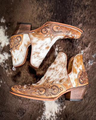 Myra Bag - Horse Jane Hand - Tooled & Hair On Bootie – Women's Shoes from Bronco Western Supply Co.