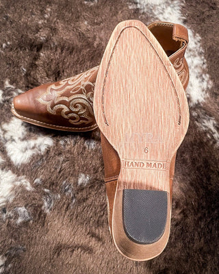 Myra Bag - La Ponderosa Booties in Chocolate Brown - Women's Shoes - Myra Bag - Bronco Western Supply Co.