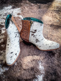 Myra Bag - Laramie Plains Hand - Tooled Booties - Women's Shoes - Myra Bag - Bronco Western Supply Co.