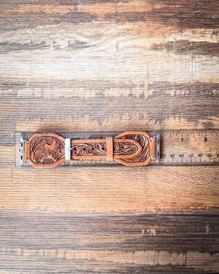 Myra Bag - Lone Star Hand Tooled Leather Watch Band in Antique Saddle Brown – Accessories from Bronco Western Supply Co.