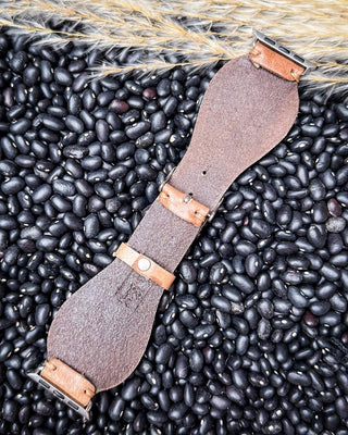 Myra Bag - Lone Star Hand Tooled Leather Watch Band in Antique Tan – Accessories from Bronco Western Supply Co.