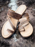 Myra Bag - Point Ridge Hand Tooled Sandals - Women's Shoes - Myra Bag - Bronco Western Supply Co.