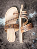Myra Bag - Point Ridge Hand Tooled Sandals - Women's Shoes - Myra Bag - Bronco Western Supply Co.
