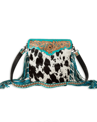 Myra Bag - Pony Trail Fringed Hand - Tooled Bag – Purses & Wallets from Bronco Western Supply Co.