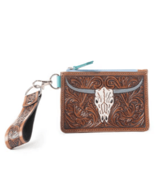 Myra Bag - Pride of Prickly Pears Card Holder in Dark Brown – Purses & Wallets from Bronco Western Supply Co.