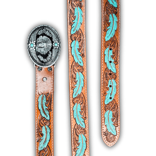 Myra Bag - Radianite Hand Tooled Belt – Accessories from Bronco Western Supply Co.