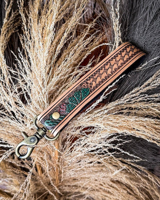 Myra Bag - Rustleaf Rider Leather Key Fob in Sage Brown – Accessories from Bronco Western Supply Co.