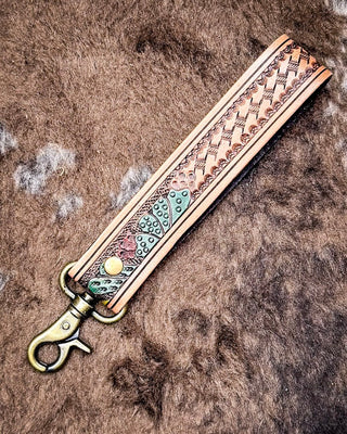 Myra Bag - Rustleaf Rider Leather Key Fob in Sage Brown – Accessories from Bronco Western Supply Co.