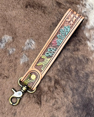 Myra Bag - Rustleaf Rider Leather Key Fob in Sage Brown – Accessories from Bronco Western Supply Co.